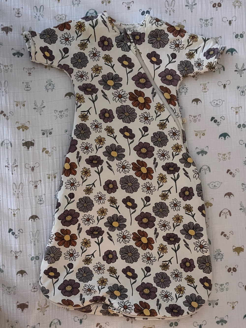 Gunamuna Long Sleeve Transitional Swaddle Sleep Sack 1.0 TOG 3-6M